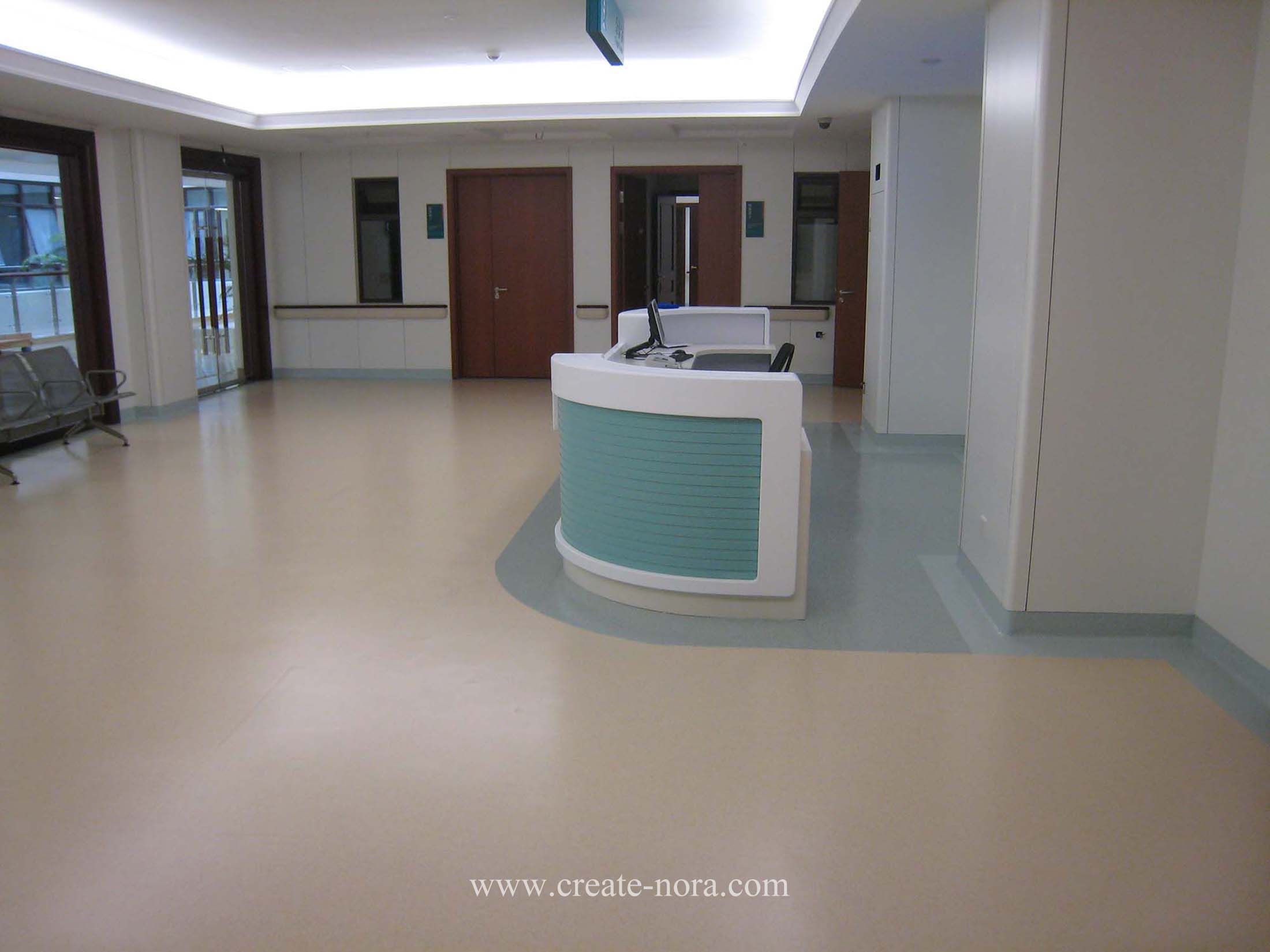 the photo of nora rubber flooring in Hainan Hospital of Chinese PLA General Hospital 7
